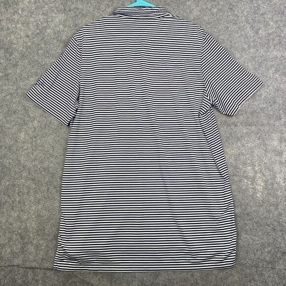 RLX Ralph Lauren Polo Shirt Adult Large Striped Short Sleeve Golf Men Preppy - Picture 8 of 8